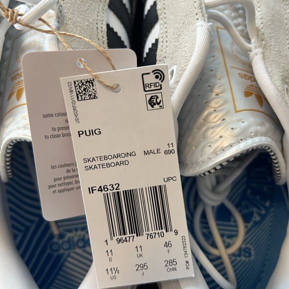 Adidas Pharrell Williams Pug trainers size 11.5 - Picture 4 of 7